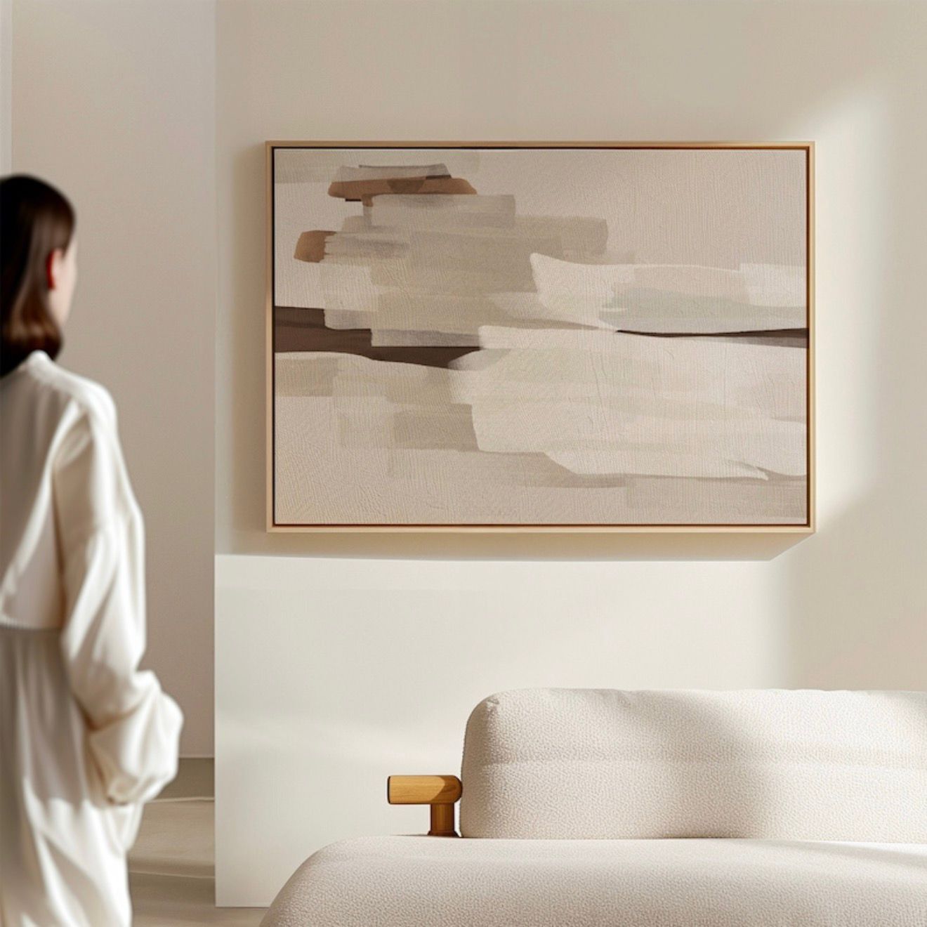 Neutral Abstract Art | CANVAS