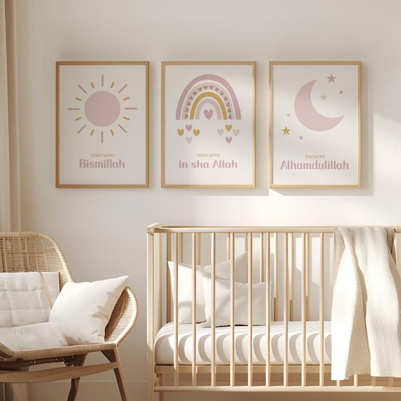 Islamic kids Wall Art | Set of 3