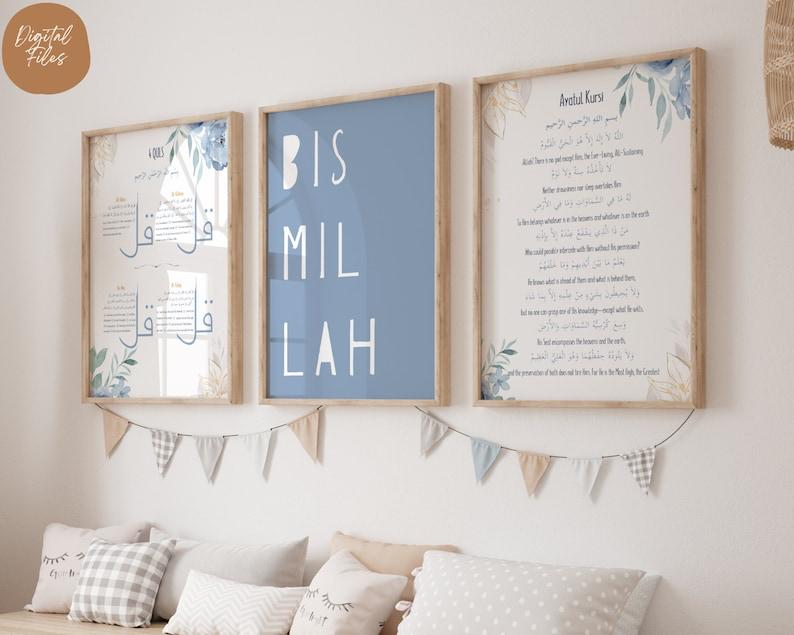Islamic kids Wall Art | Set of 3