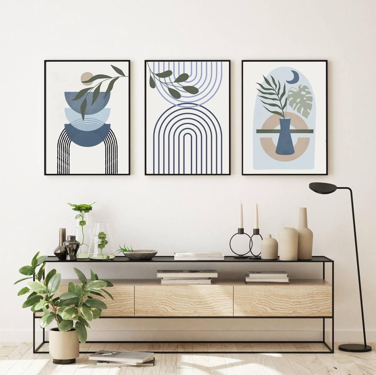 Boho Abstract Wall Art | Set of 3