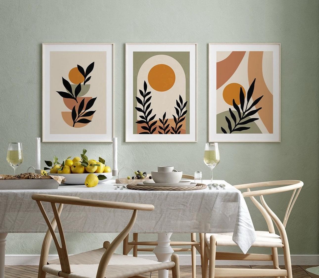 Boho Abstract Wall Art | Set of 3