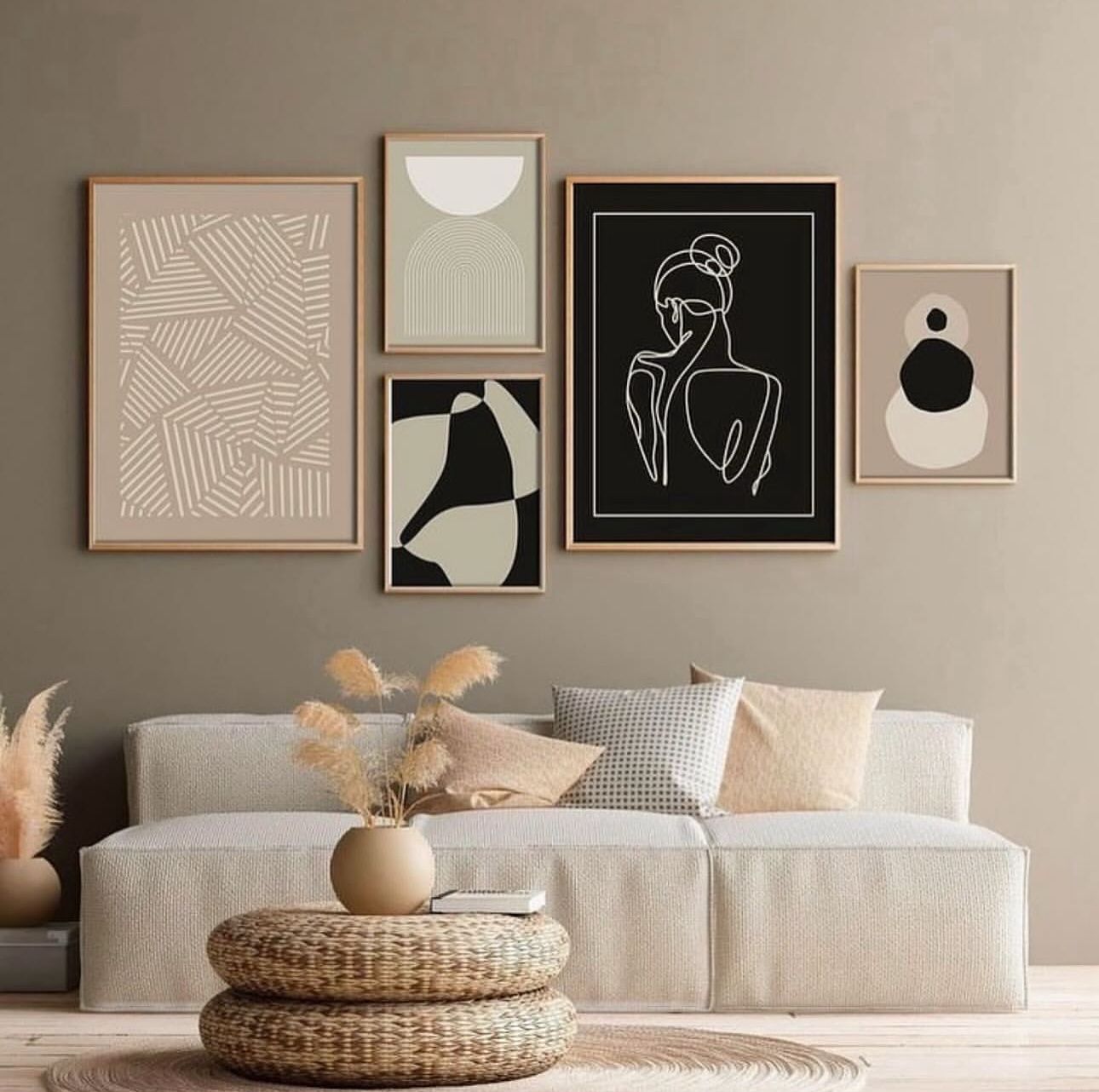 Minimalistic Abstract Art | Set of 5