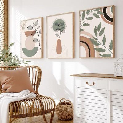 Boho Botanical Wall Art | Set of 3