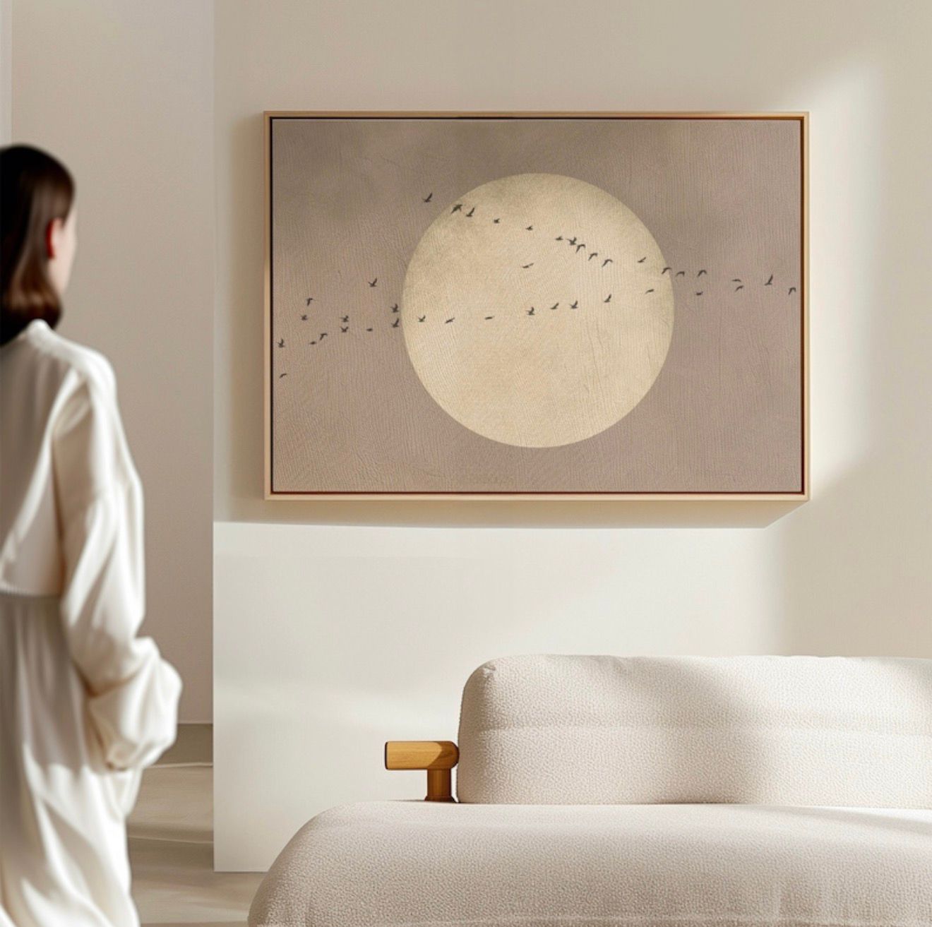 Birds over Moon | CANVAS
