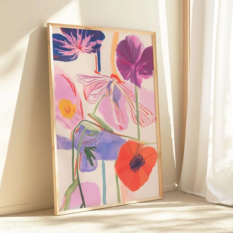 Floral Wall Art  | Single Frame