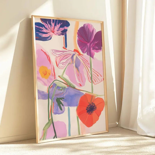 Floral Wall Art  | Single Frame