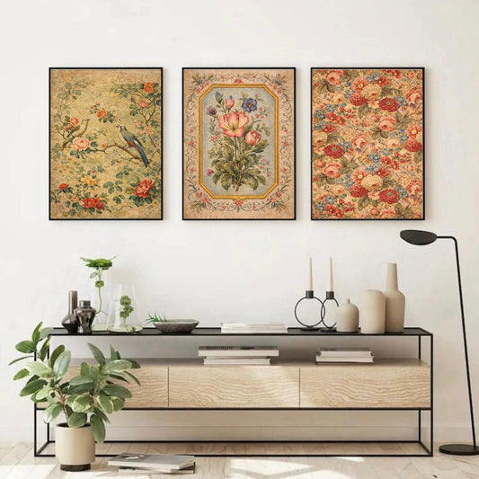 Floral Botanical Artworks | Set of 3