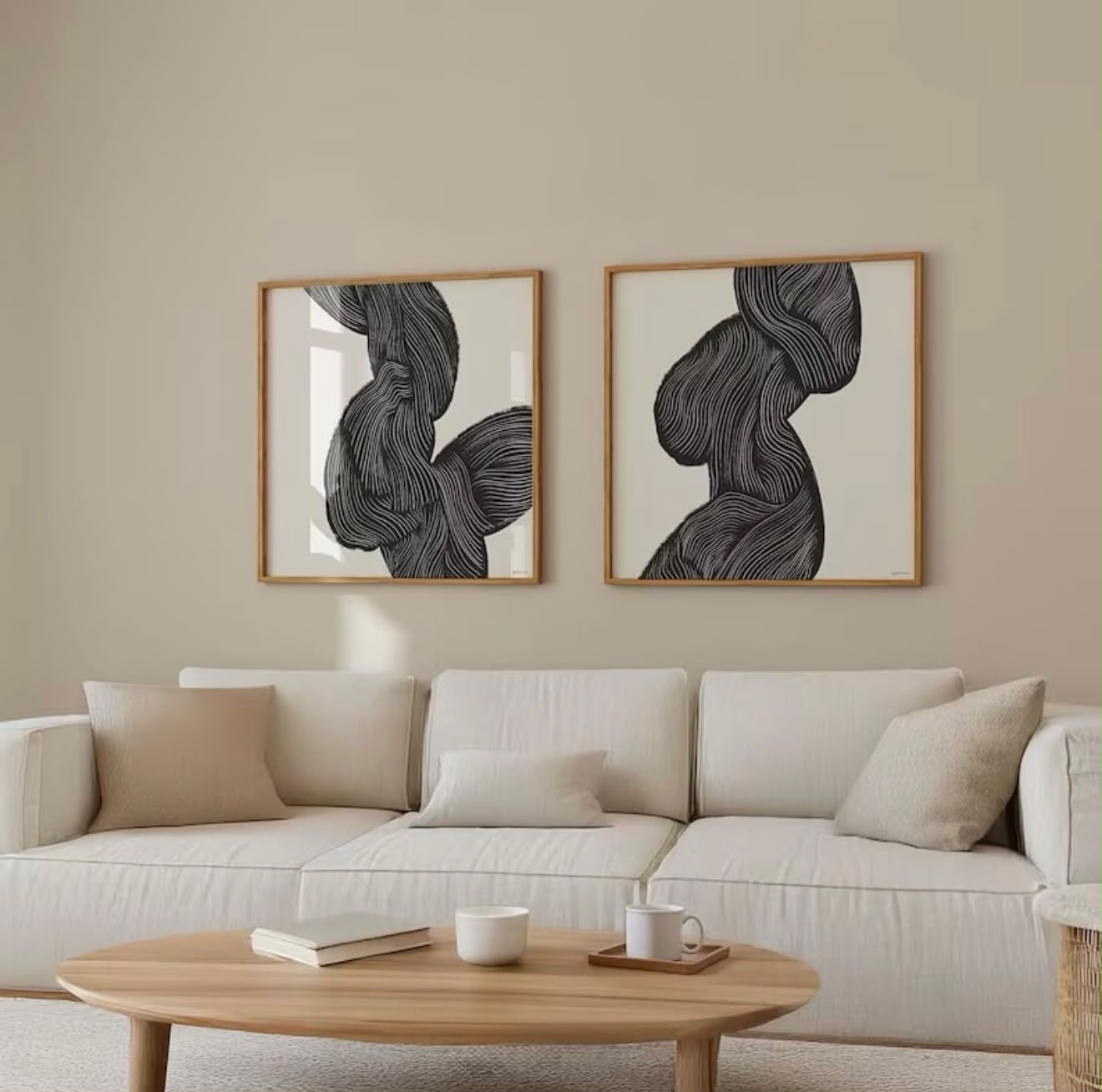 Floral Square Wall Art | Set of 2