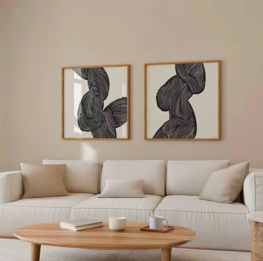 Floral Square Wall Art | Set of 2