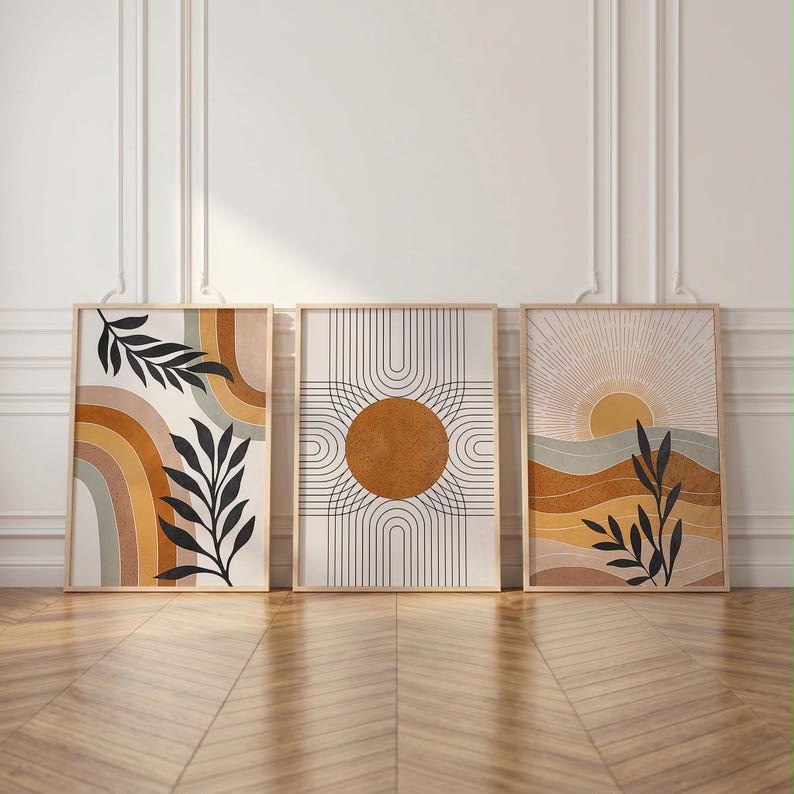 Geometric Wall Art | Set of 3